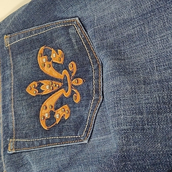 Studio 5 women's jeans pants boot cut stone washed low rise Size: 27 x 33 - Picture 9 of 10